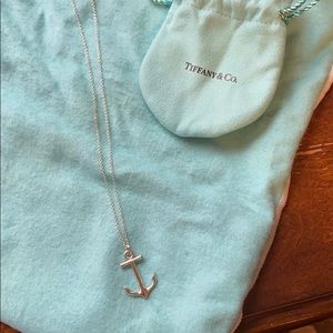Tiffany and co anchor necklace
